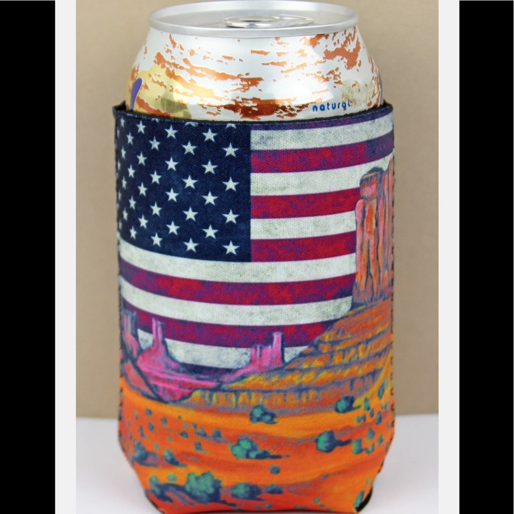 Boutique- AMERICAN FLAG SOUTHWEST LANDSCAPE DRINK SLEEVE